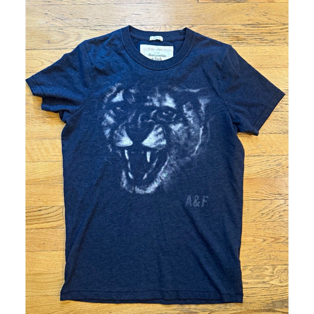 Y2K Abercrombie & Fitch Vintage Graphic T-Shirt Mens Large Gray 2000s